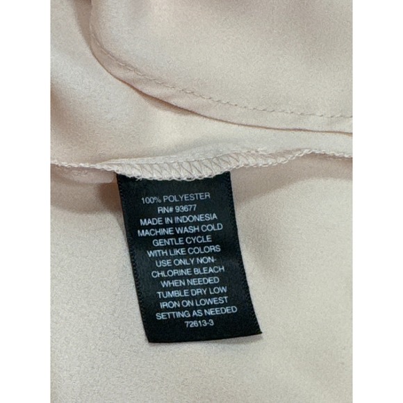 Worthington Pink V Neck Dolman Sleeve Top Women's XL Made in Indonesia Polyester - Picture 4 of 8